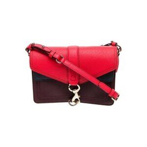 Rebecca Minkoff Red Saffiano Hudson Moto Mini Crossbody NWT Dust Bag